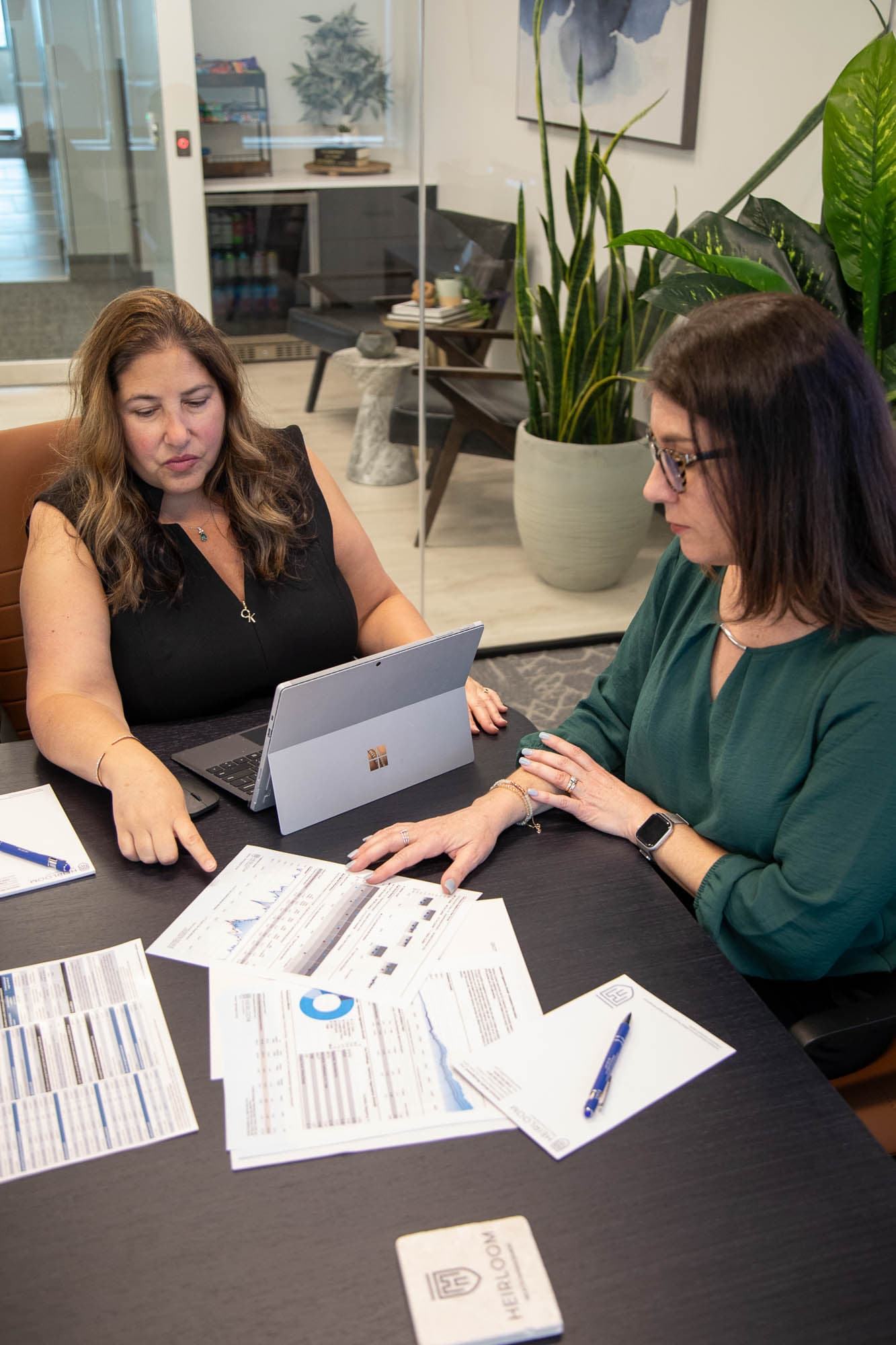Heirloom advisor presenting a multi-year tax reduction strategy